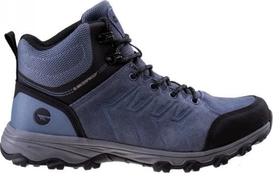 Pantofi de trekking pentru bărbați Hi-Tec Helone Mid blue, mărimea 44
