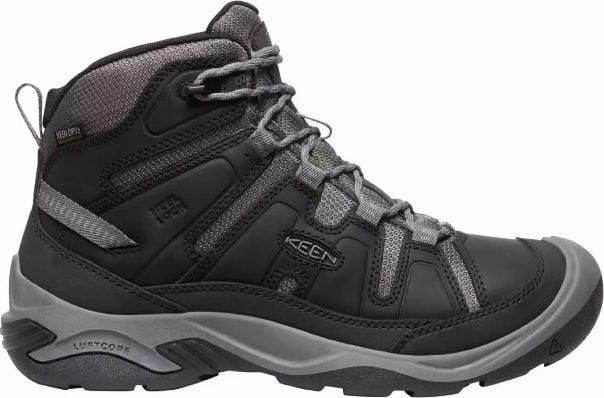 Pantofi de trekking pentru bărbați Keen Circadia Mid WP negru și gri mărimea 46