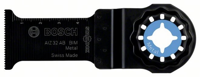 Panza de ferastrau Bosch AIZ 32 AB, material BIM, pentru intrare directa in material, Metal, 32 x 30 mm