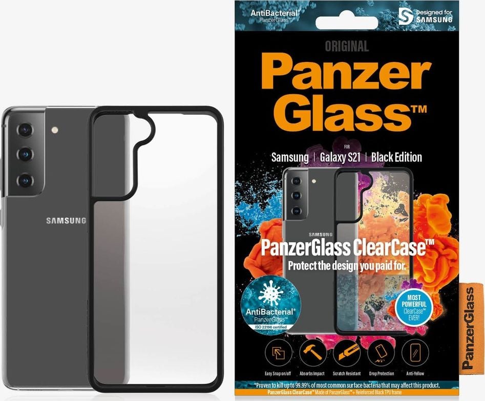 PanzerGlass Etui ClearCase BlackFrame do Samsung Galaxy S21