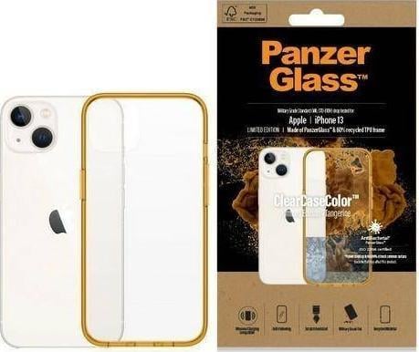PanzerGlass PanzerGlass ClearCase - husa de protectie cu invelis antibacterian pentru iPhone 13 Tangerine - Garantie de siguranta. Rate simple. Livrare gratuită peste 170 PLN.