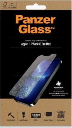 PanzerGlass PanzerGlass Standard Super+ iPhone 13 Pro Max 6,7` Antibacterial 2743