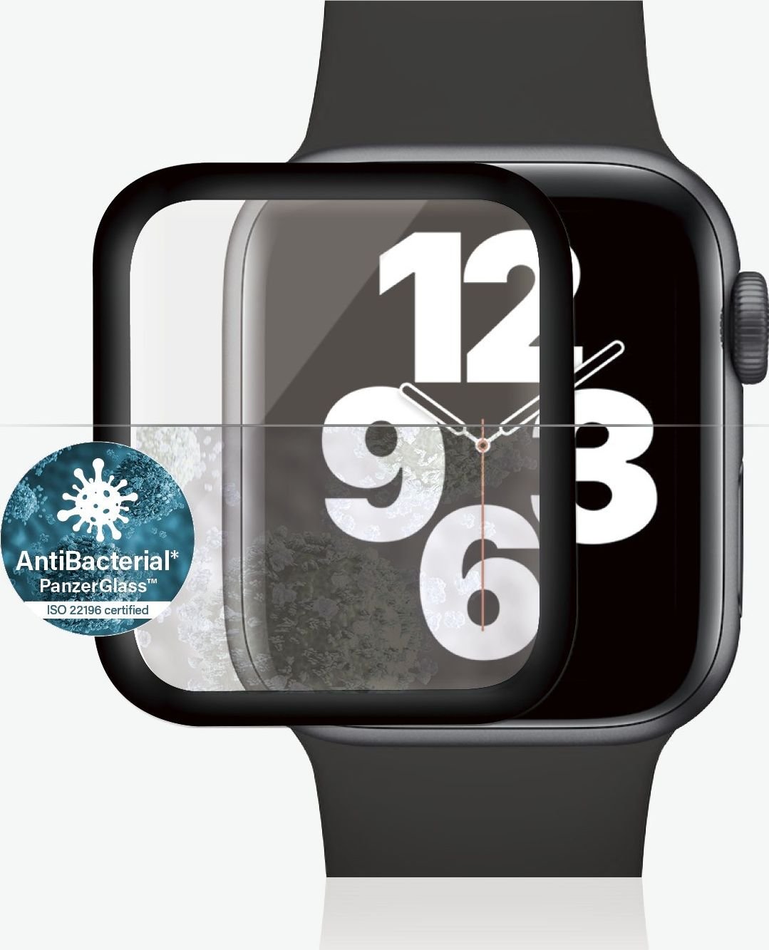 Sticlă antibacteriană PanzerGlass pentru Apple Watch Series 4/5/6/SE 40mm (2016)