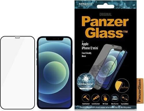 Sticlă călită antibacteriană PanzerGlass E2E Super+ pentru iPhone 12 Mini (2710)