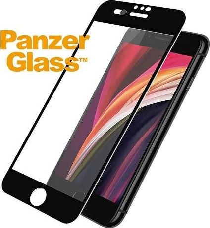 Sticlă securizată PanzerGlass pentru iPhone 6/6s/7/8 /SE 2020 CamSlider Black (2685)