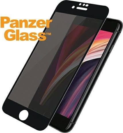 Sticlă securizată PanzerGlass pentru iPhone 6/6s/7/8 /SE 2020 Carcasa prietenoasă Confidențialitate Negru