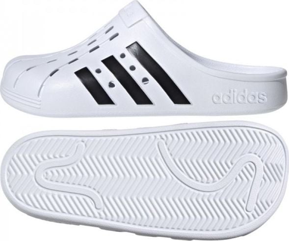 Papuci Adidas, BM110012, Alb, EU 37