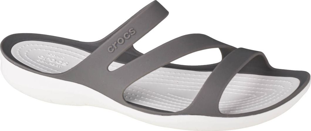 Papuci Crocs Crocs Swiftwater Sandal W gri și alb 203998 06X : Mărime - 41-42