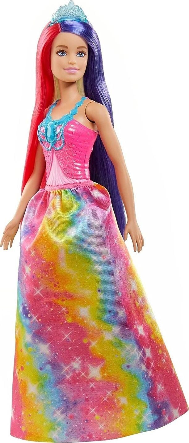 Papusa Barbie Dreamtopia - Printesa cu parul in 2 culori
