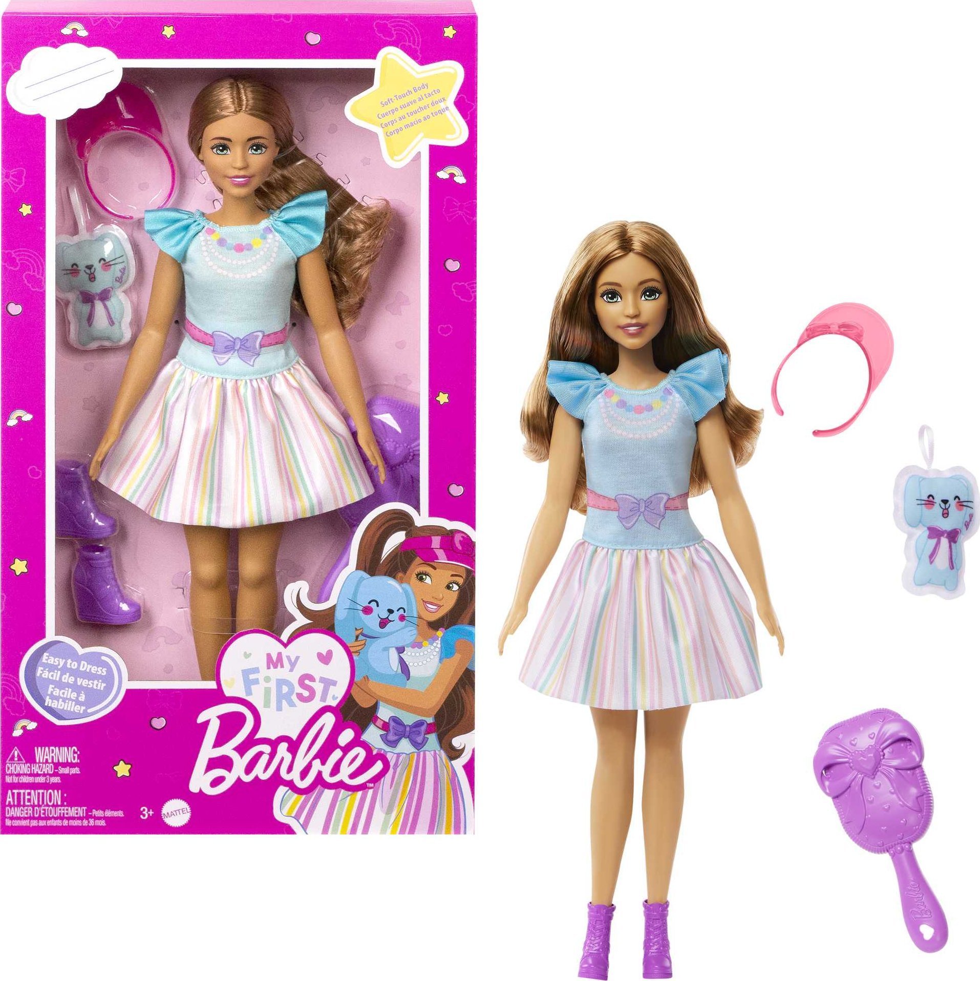 Papusa Barbie Mattel Barbie Prima mea Papusa Barbie + Iepuras HLL21