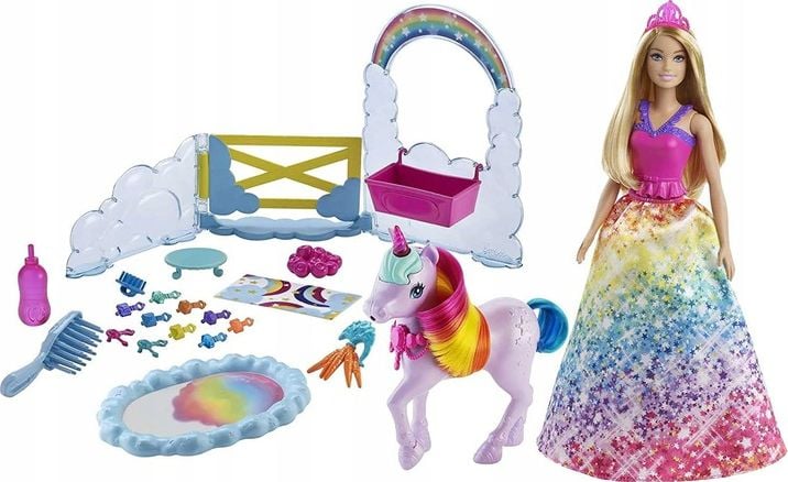 Papusa Barbie Mattel Dreamtopia - Printesa si Unicorn (GTG01)