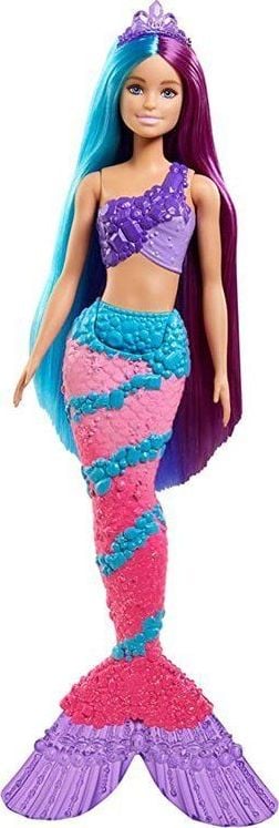 Papusa Barbie Mattel Dreamtopia - Sirena, par lung (GTF37/GTF39)