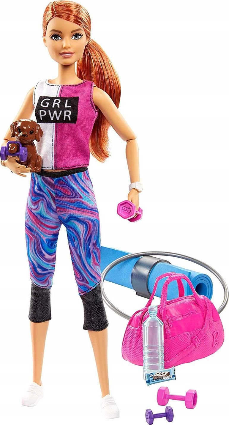 Papusa Barbie Mattel - Relaxare la sala de sport (GKH73/GJG57)