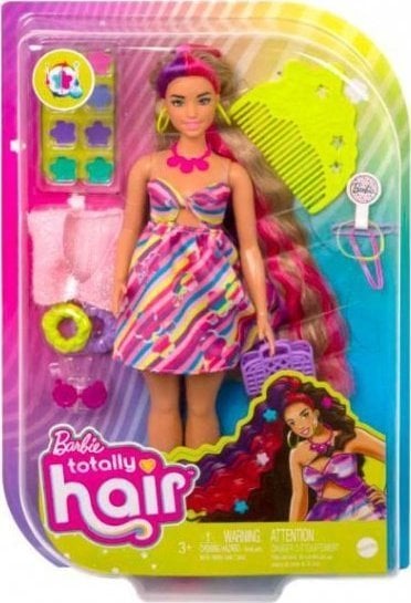 Papusa Barbie Mattel Totally Hair Flowers HCM87 HCM89