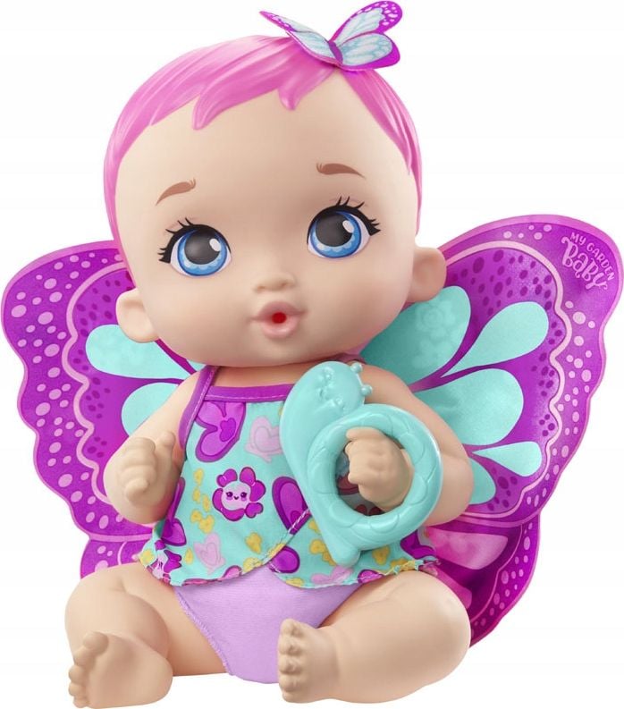 Papusa bebelus, Mattel, My Garden Baby Feed and Change Baby Butterfly