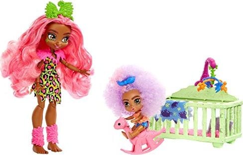 Papusa Mattel Cave Club babysitter Fernessa & Furrah cu accesorii