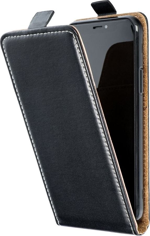 Traducerea textului din limba poloneză: Husă pentru telefonul mobil Partner Tele.com Kabura Slim Flexi Fresh verticale pentru Samsung Galaxy A31, culoare negru.
