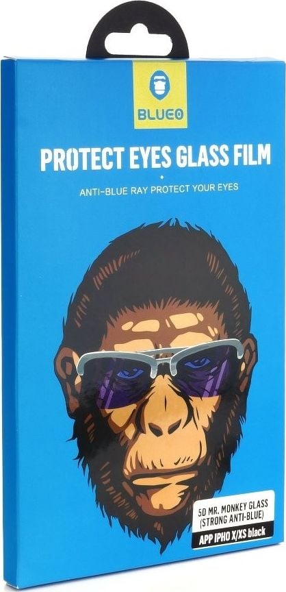 Partener Tele.com Geam temperat 5D Mr. Monkey Glass - APP IPHO 11 Pro Max negru (Strong HD)