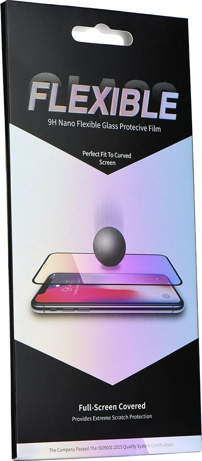 Partner Tele.com Sticlă călită Flexibil Nano Glass 5D Full Glue - pentru Samsung Galaxy Note 8 negru (Hot Bending)