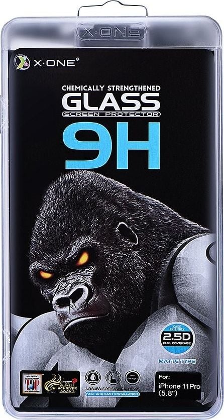 Partner Tele.com Sticlă temperată X-ONE Full Cover Extra Strong Matte - pentru iPhone 11 Pro (clei complet) negru
