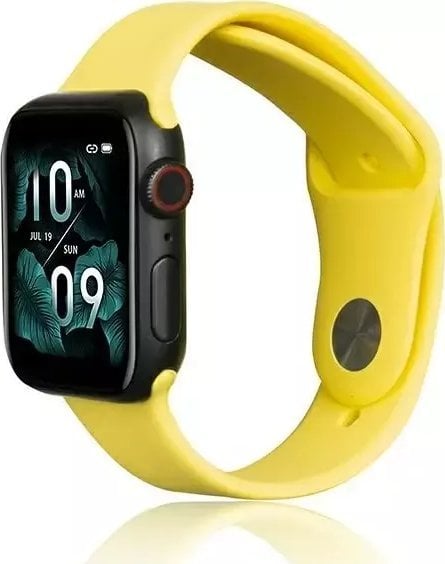 Curea Smartwatch Beline din silicon pentru Apple Watch 42/44/45/49mm Galben/Galben