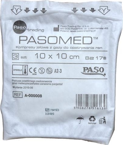 Paso-trading Comprese sterile 10 x 10 cm 3 buc.