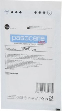 Paso-trading Pasocare Med Plaster opatrunkowy jałowy 15x8cm