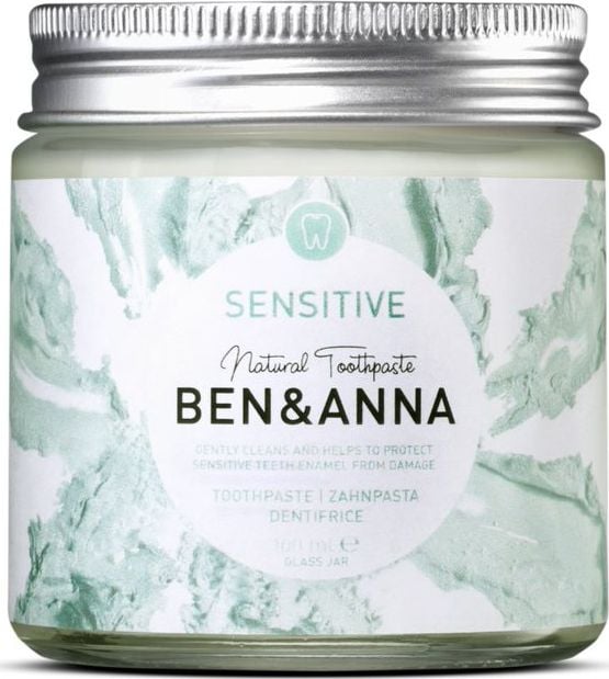 Pasta de dinti Ben&Anna naturala Sensitive, 100ml