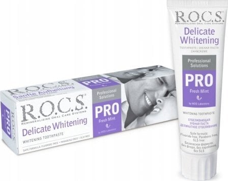 Pasta de dinti R.O.C.S. PRO Delicate Whitening Fresh Mint, 135gr