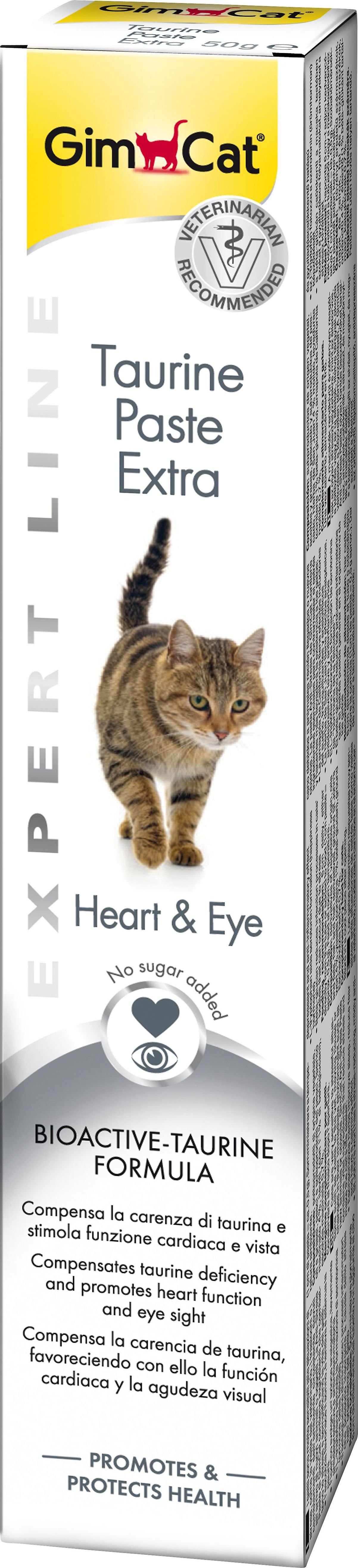 Pasta de taurina pentru pisici GimCat, Stimuleaza si protejeaza inima si vederea, 50g