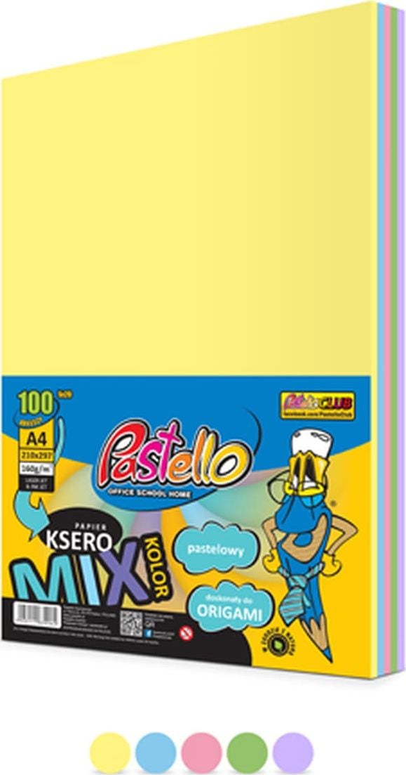 Hartie Pastello Copy A4 160g mix de culori 100 coli