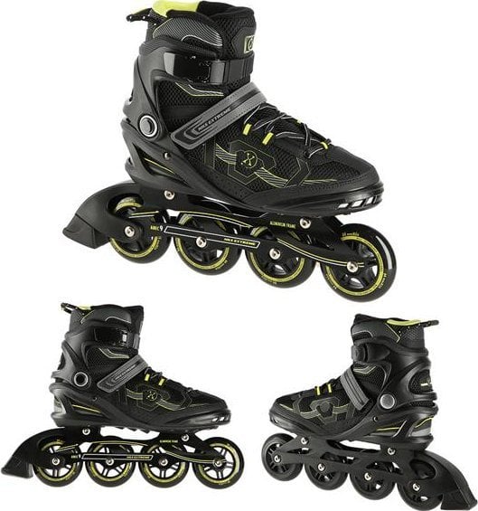 Patine cu linie Nils Extreme NA9157 NEGRU-GALBEN DIMENSIUNE 38 ROLE NILS EXTREME