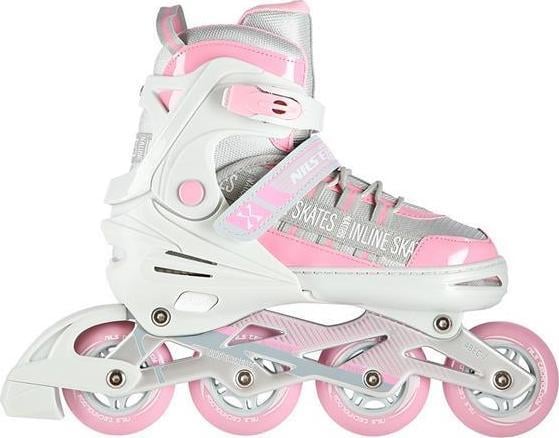 Patine in linie Nils Extreme NA1186 recreational reglabile gri marimea 39-42