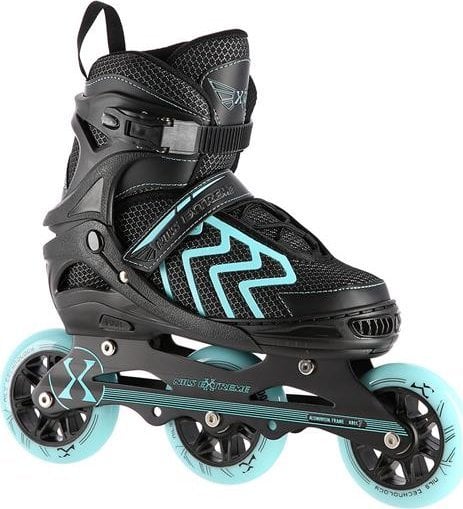 Patine in linie Nils Extreme NA19318 NEGRU-TURCOAZ L (39-42) ROLE EXTREME NILS