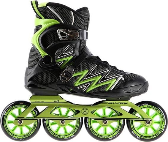 Patine in linie Nils Extreme NA8660 verde recreational marimea 40