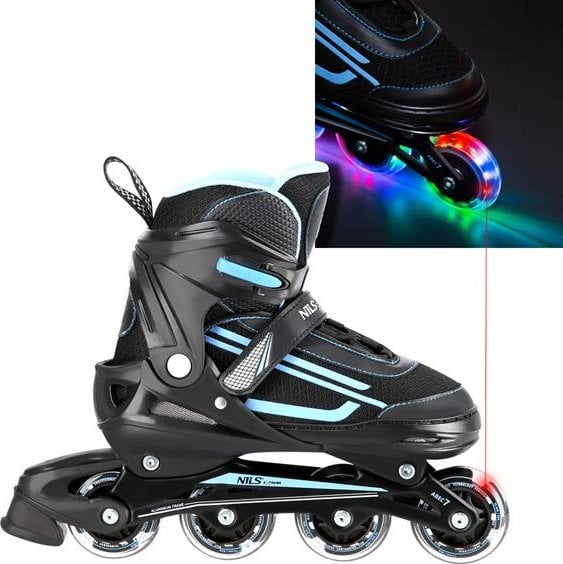 Patine in linie Nils Extreme NJ19803A LED ALBASTRU DIMENSIUNE L(39-42) ROLE EXTREME NILS