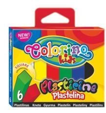 Patio Square plastilina 6 culori Colorino (979804)