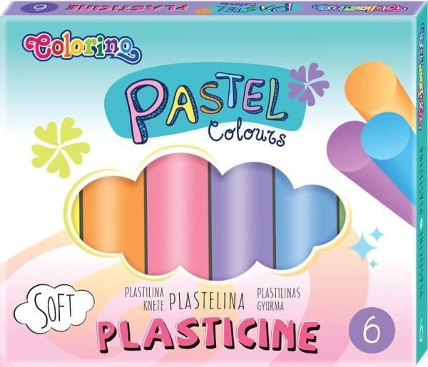 Patio Plasticine 6 culori Pastel Colorino 84972