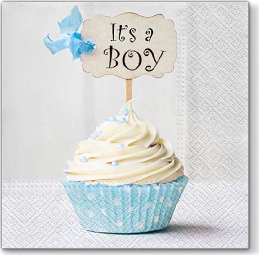 Servetele labe pentru Baby Shower It's a Boy pentru baiat - 33 cm - 20 buc universale