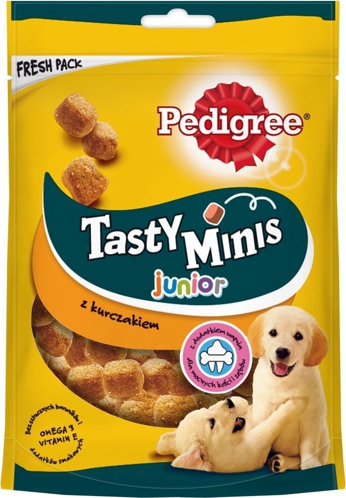 Pedigree PEDIGREE Tasty Minis Junior cu Pui pentru caini 125g