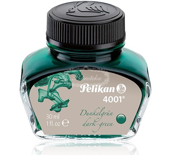 Mine, rezerve si cerneala - Cerneala Pelikan 300056, in calimara, 30 ml, Verde 