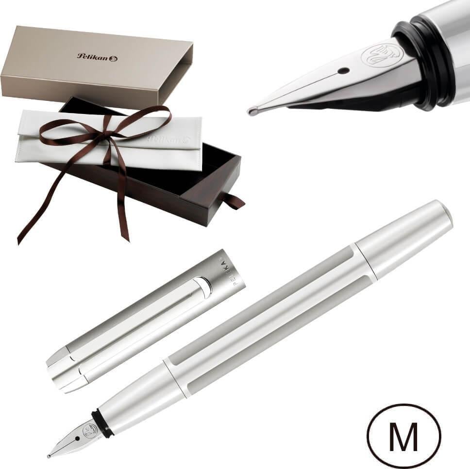 Stiloul Pelikan PURA P40 M argintiu Pelikan are o traditie de peste 100 de ani in producerea de stilouri de calitate, iar noul lor model PURA P40 M nu face exceptie. Acesta este un stilou de inalta calitate, cu un design elegant si rezistent, realiz