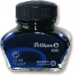 Mine, rezerve si cerneala - Cerneala Pelikan 4001, in calimara, 30 ml, albastru royal