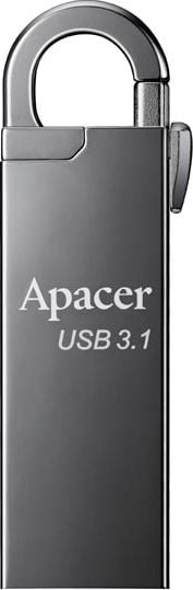 Apacer USB flash disk, 3.1, 128GB, AH15A, argint, argint, AP128GAH15AA-1, cu carabina