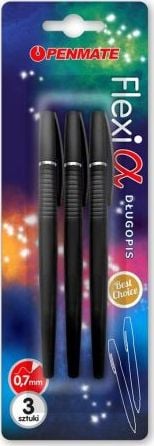 Penmate Pen Flexi Alpha negru 3 buc (410391)