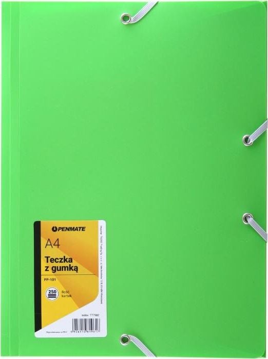 Folder Penmate cu bandă elastică A4 PP-101 verde