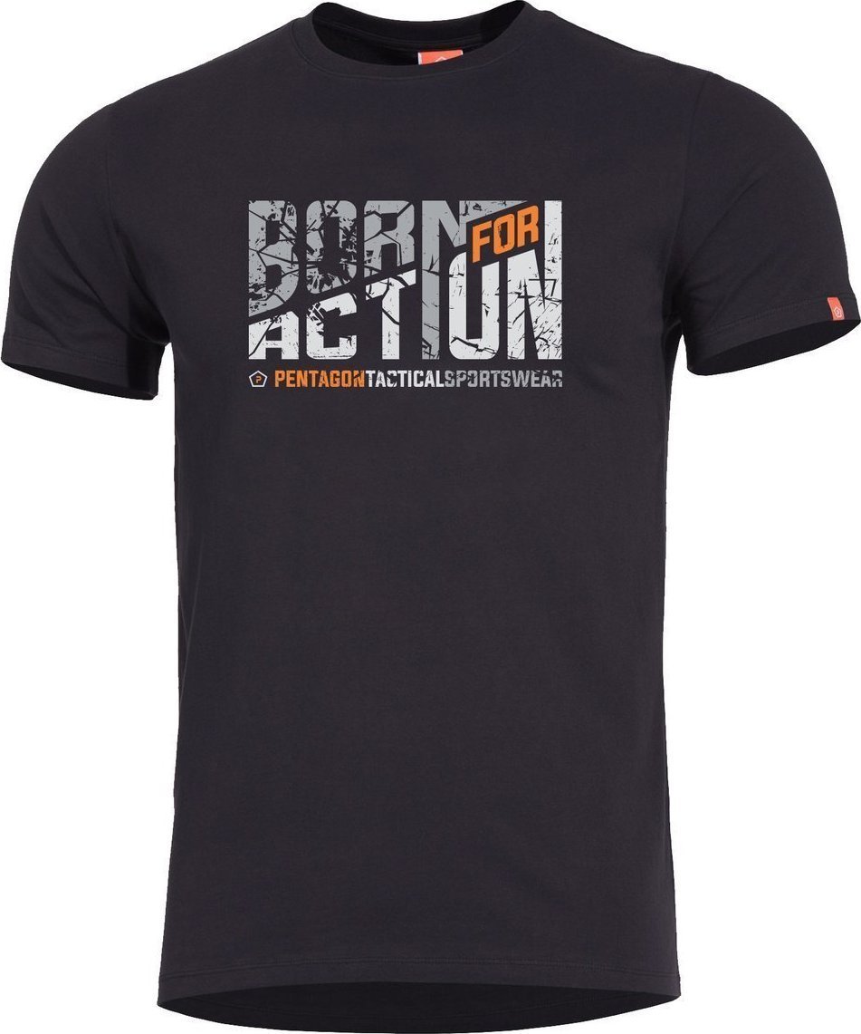 Pentagon T-shirt Pentagon Ageron Born for Action, Black (K0