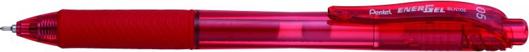 Instrumente de scris - Roller cu gel Pentel EnergIX, cu mecanism, 0.5 mm, Rosu
