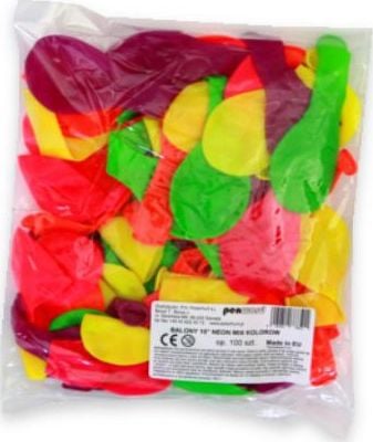 Penword Baloane PENWORD 10` Neon Mix de culori 100buc Penword