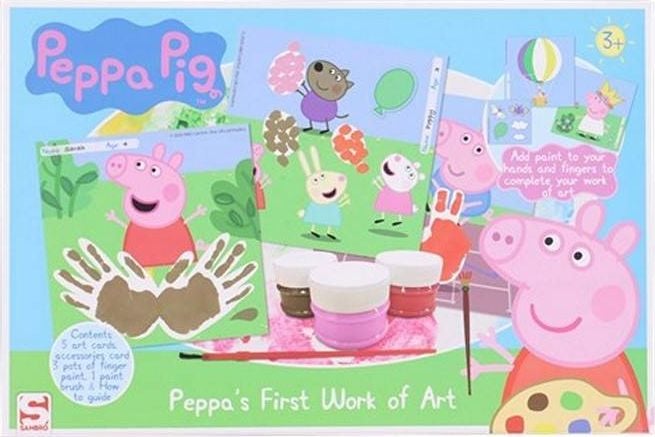 PEPPA PIG KREATYWNY ZESTAW DO MALOWANIA PALCAMI standard